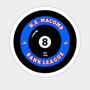 N.E. MACOMB 8BALL BANK LEAGUE Sticker